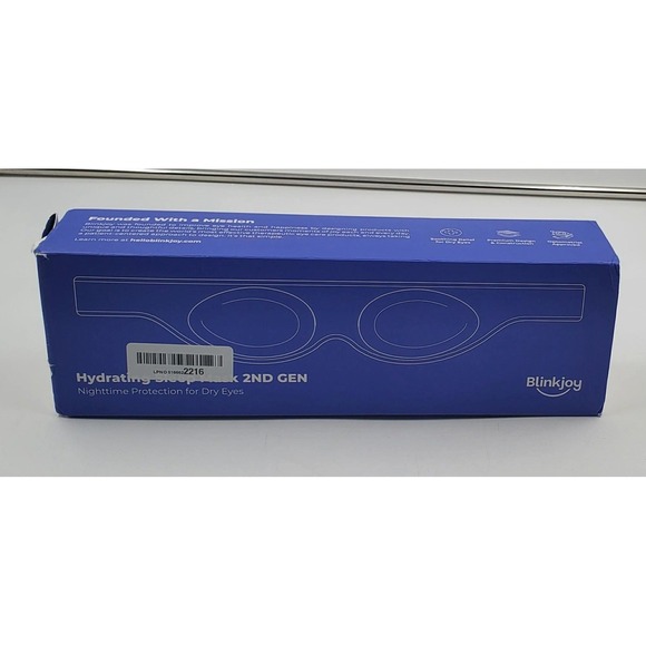 Blinkjoy Hydrating Sleep Mask 2nd Gen Dry Eye Night Mask w/ Case & Box - Picture 6 of 16